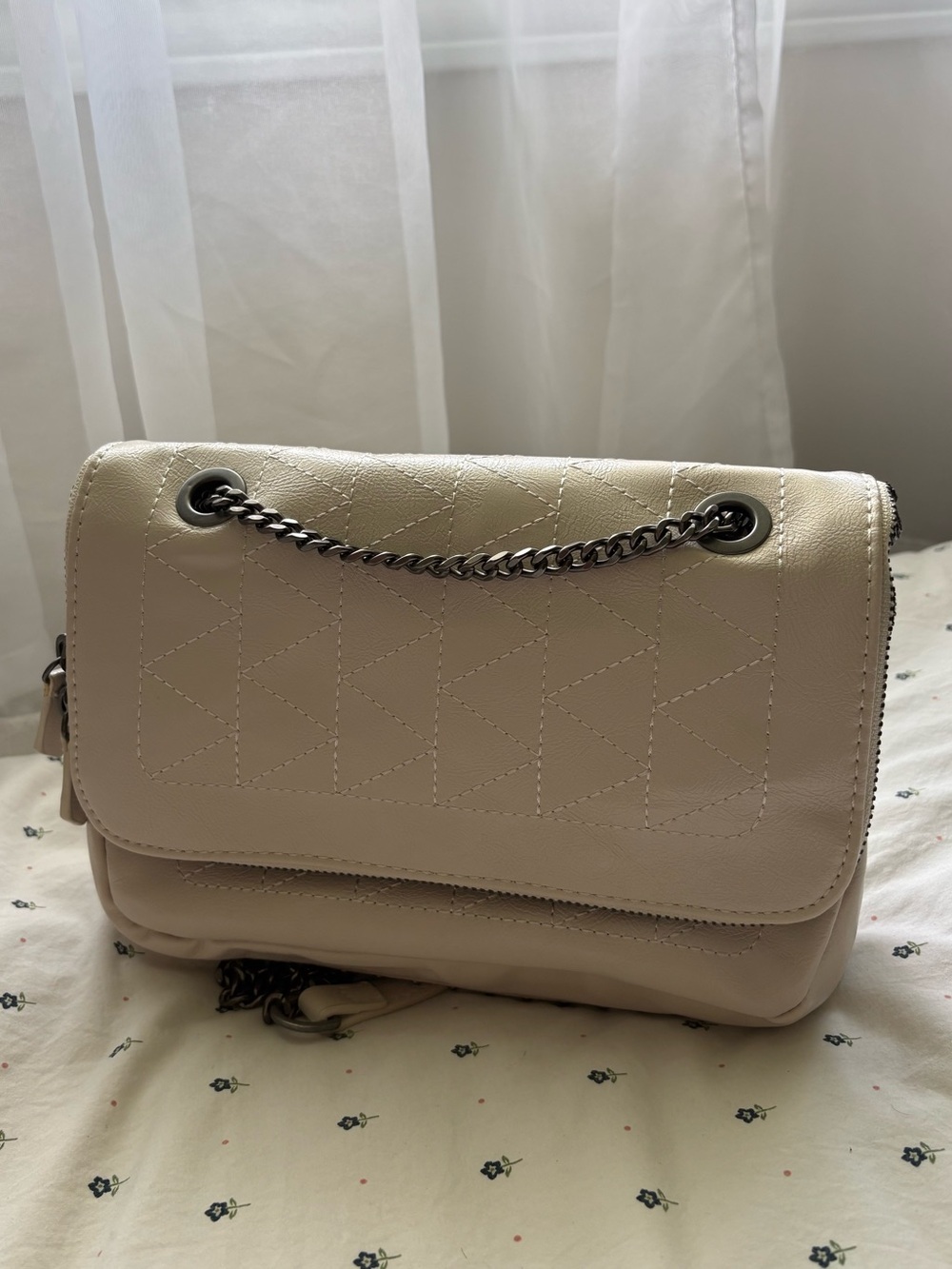 Zara white purse